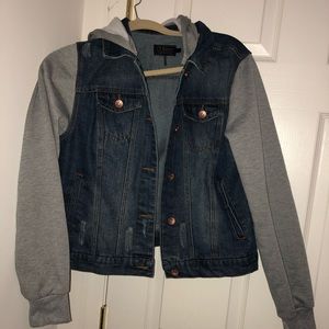 Denim/ fleece jacket